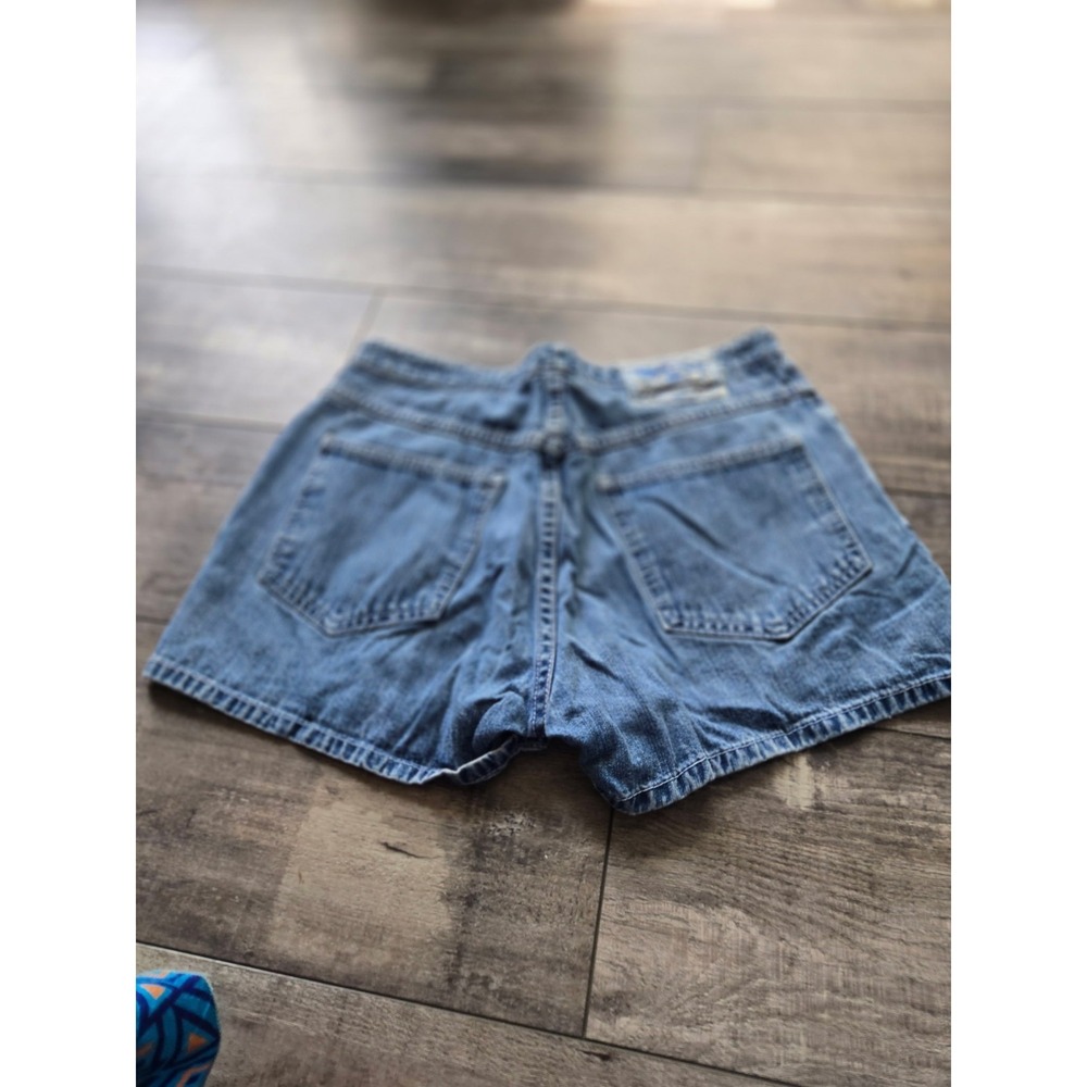 Vintage Baxis Denim Jean Shorts Sz9 Y2K 90s Retro Grunge 100% Cotton - Picture 5 of 5
